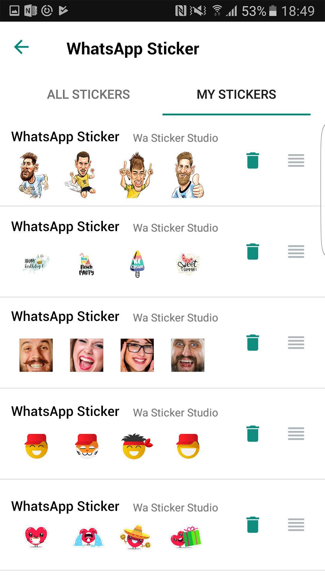 Football Star Stickers For Whatsapp