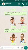 Football Star Stickers for WhatsApp, WAStickerApps capture d'écran 2