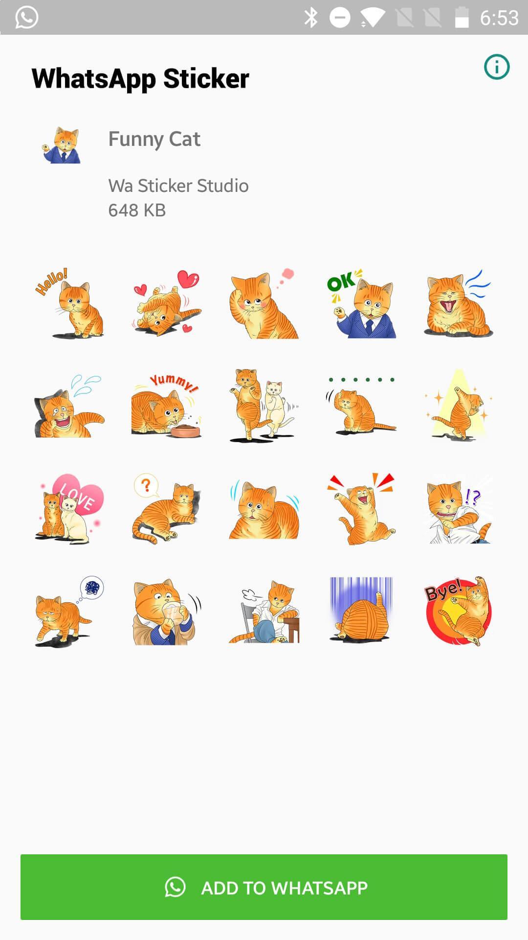 Naughty Kitty Stickers For Whatsapp
