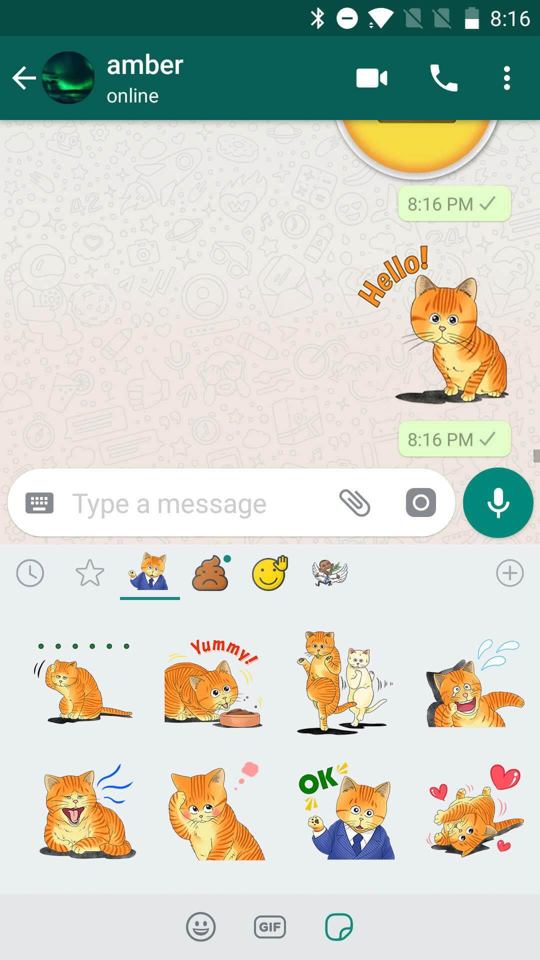 Naughty Kitty Stickers For Whatsapp