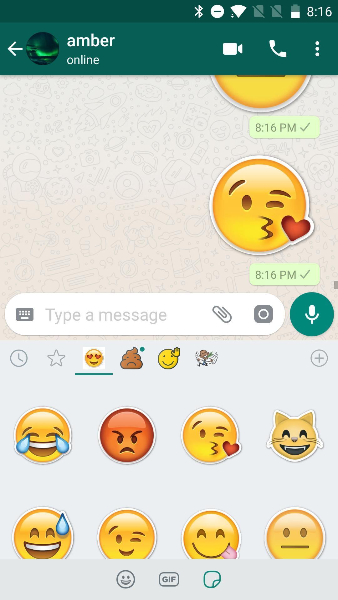 Cute Big Emoji Sticker For Whatsapp