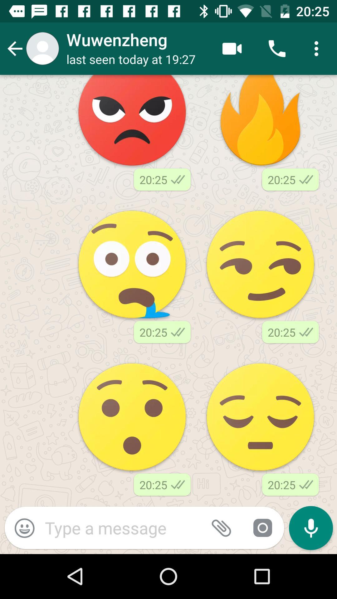 Cute Emoji Face Sticker For Whatsapp