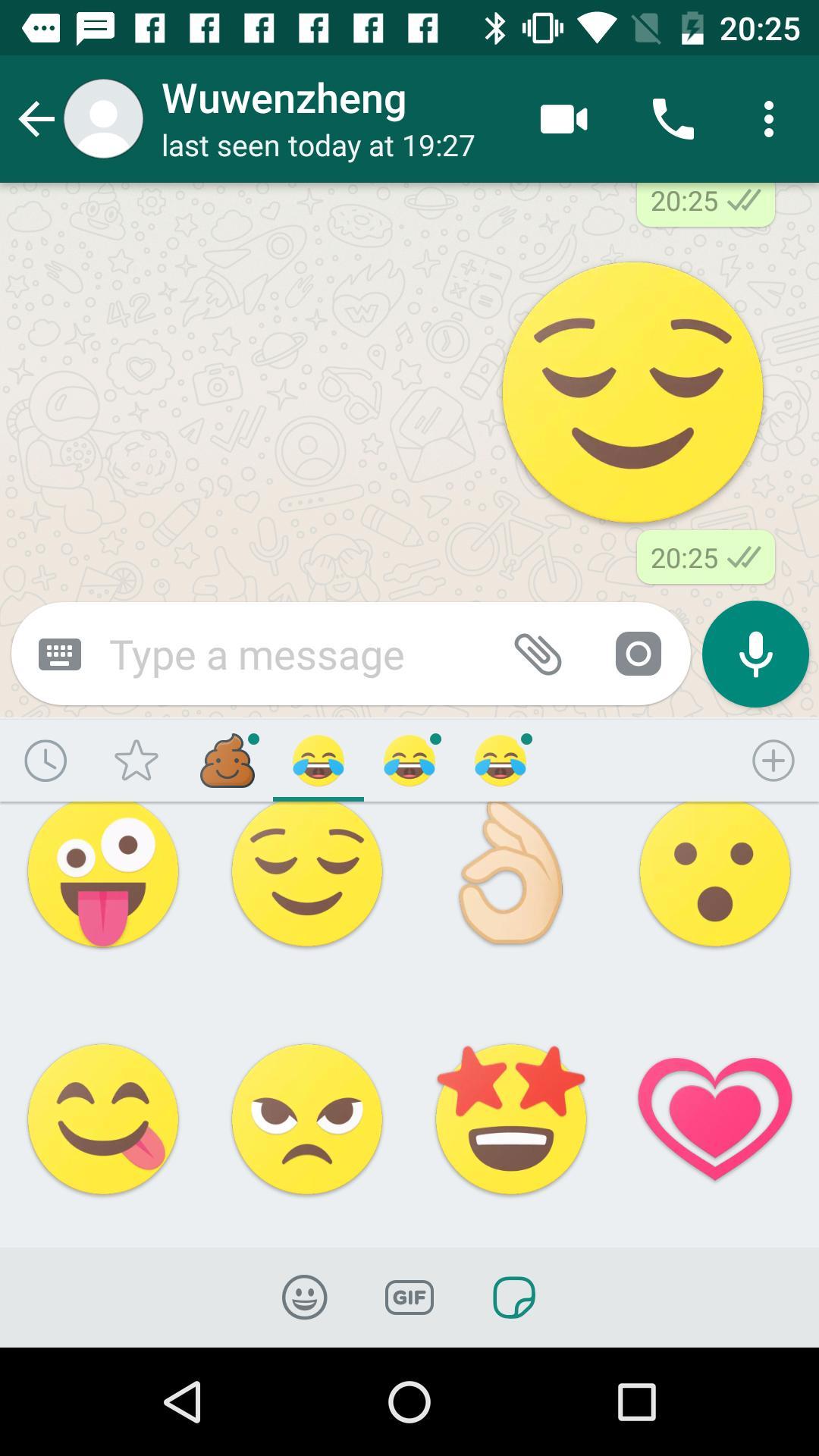 Cute Emoji Face Sticker For Whatsapp