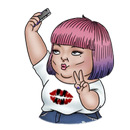 Chubby Girl Stickers for WhatsApp, WAStickerApps APK