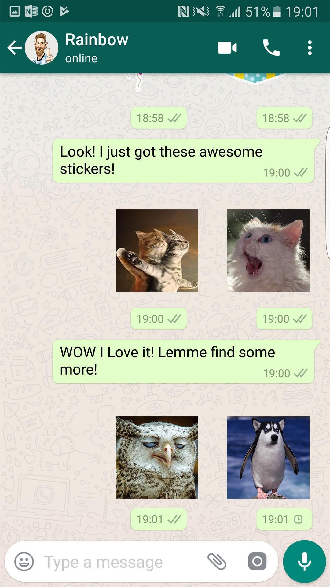 Best Cat Stickers For Chat Wastickerapps Apps On Google Play