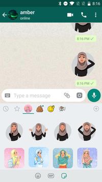 Cute Hijab  Girl Sticker  for WhatsApp  WAStickerApp for 