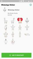 Funny Alpaca Stickers forWhatsApp, WAStickerApps 스크린샷 1