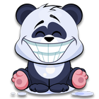 Cute Panda Sticker Pack for WhatsApp, WAStickerApp آئیکن