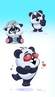 Cute Panda Sticker Pack for WhatsApp, WAStickerApp screenshot 1