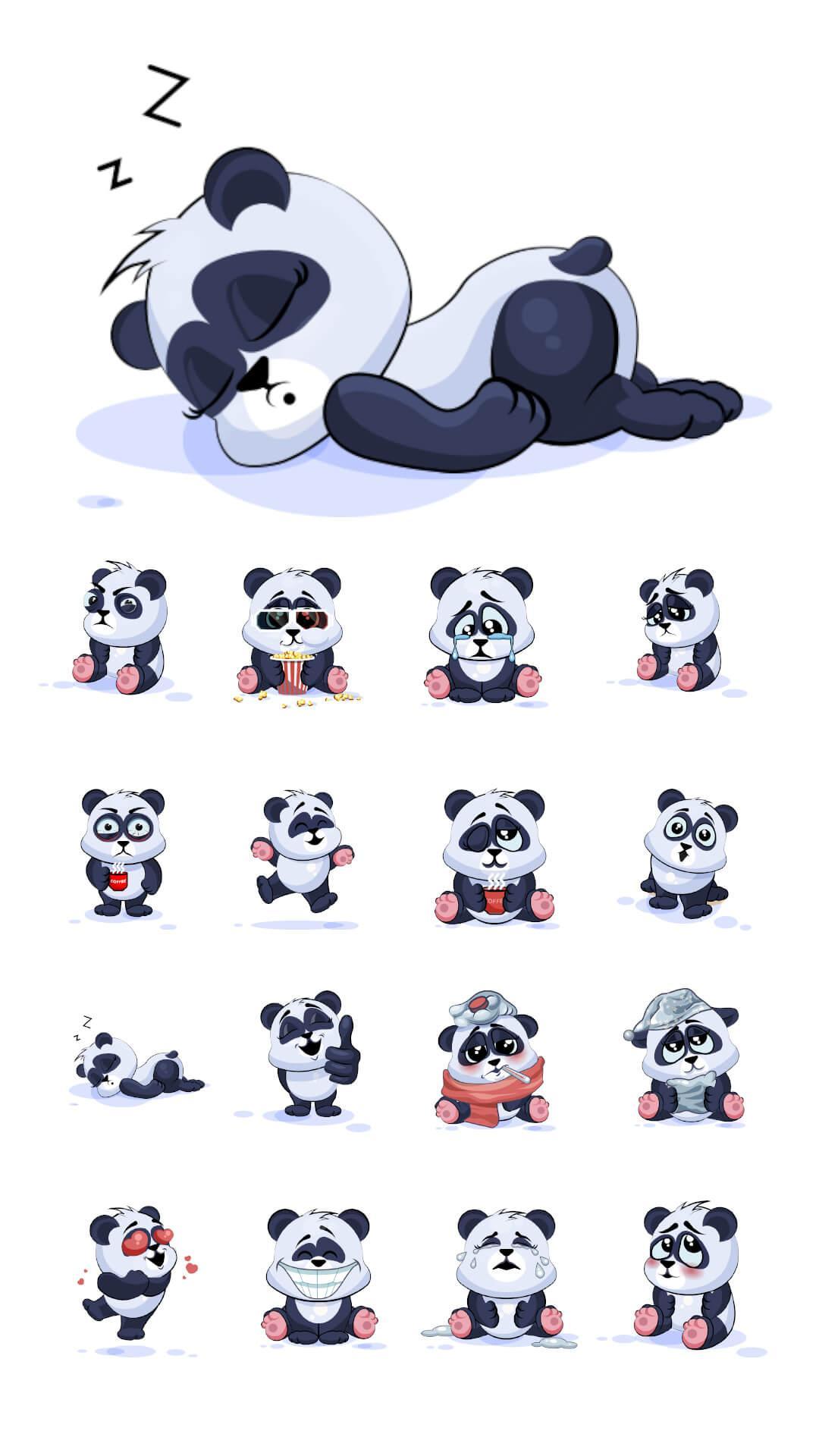 Cute Panda Sticker Pack For Whatsapp For Android Apk Download