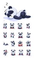 Cute Panda Sticker Pack for WhatsApp, WAStickerApp اسکرین شاٹ 3