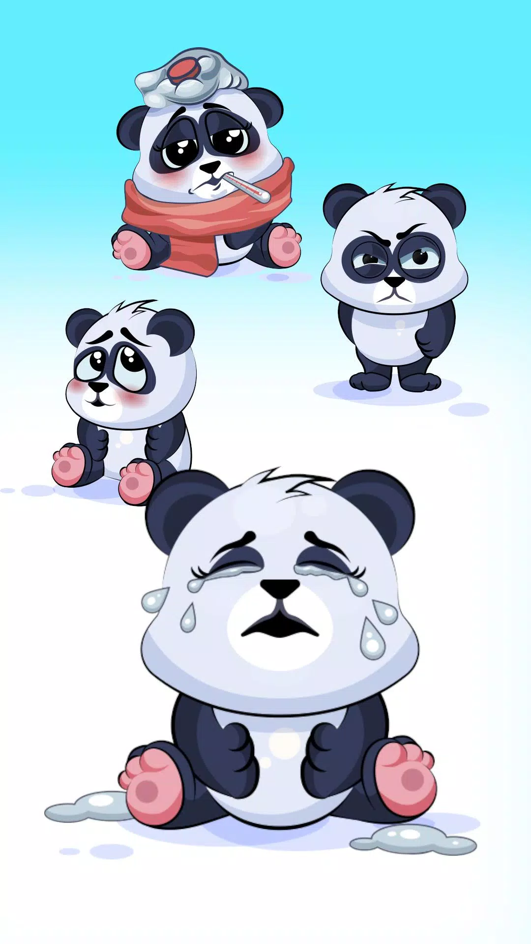 Tải xuống APK Cute Panda Sticker Pack for WhatsApp cho Android