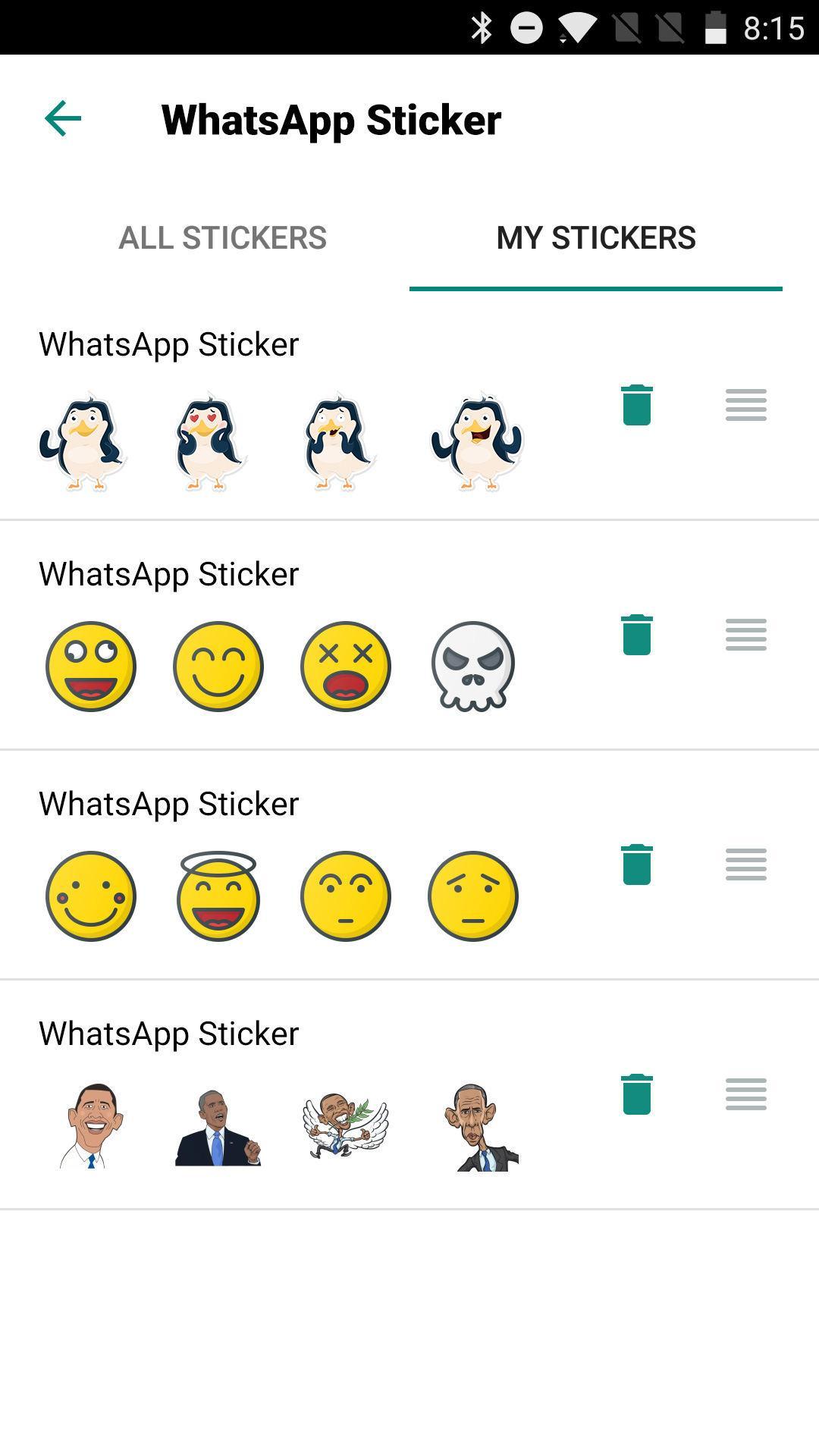 Cute Penguin Stickers For Whatsapp