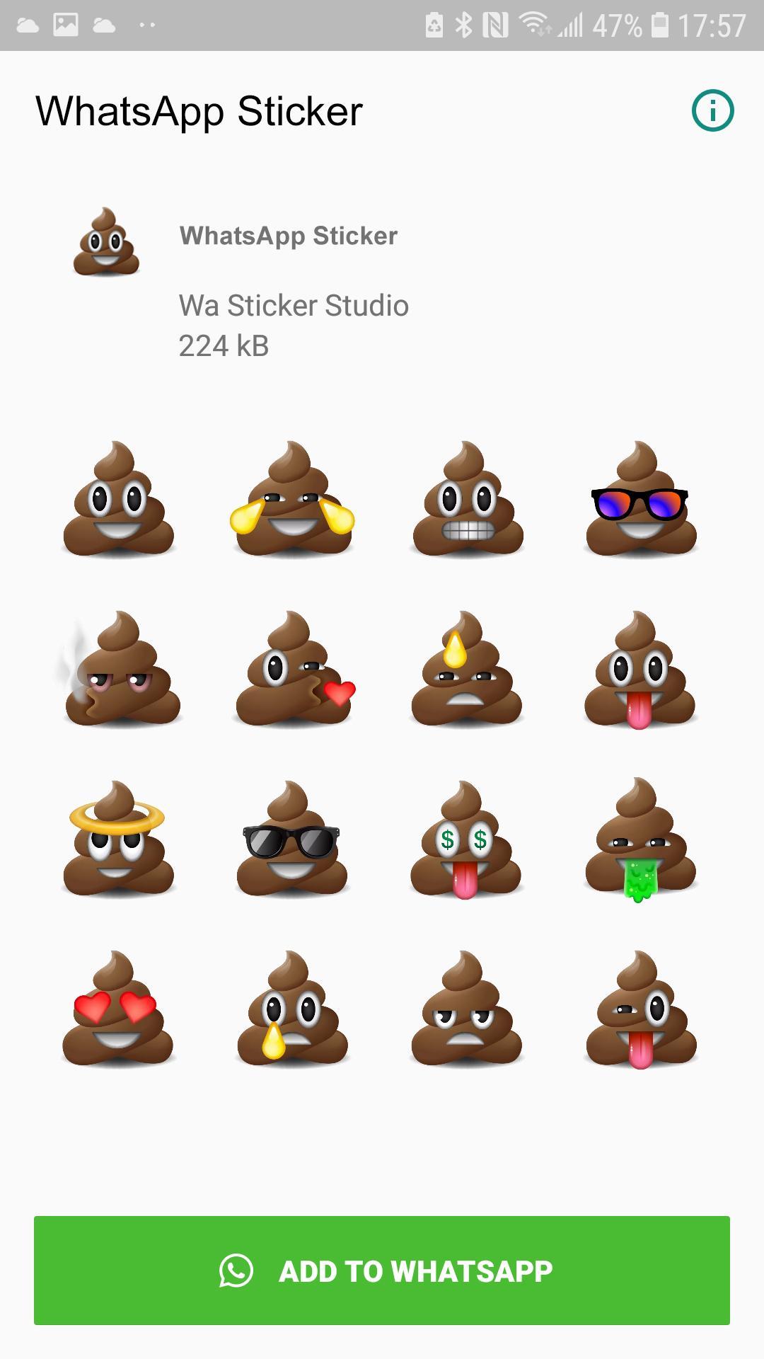 Funny Poop Stickers For Whatsapp