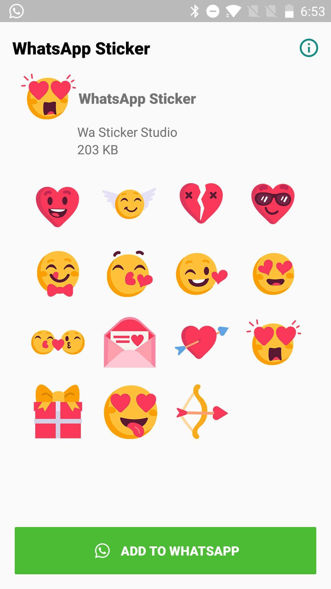 Love Heart Stickers For Whatsapp