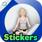 Yoga Emoji Stickers For Whatsapp(WAStickerApps) icône