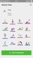 Yoga Emoji Stickers For Whatsapp(WAStickerApps) imagem de tela 3