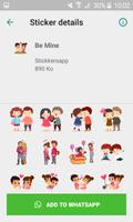 Autocollants be mine pour whatsapp - WAStickersapp capture d'écran 1