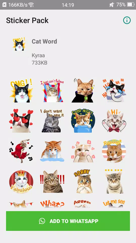 Cat Word Stickers For Whatsapp - Wastickerapps Apk Pour Android Télécharger
