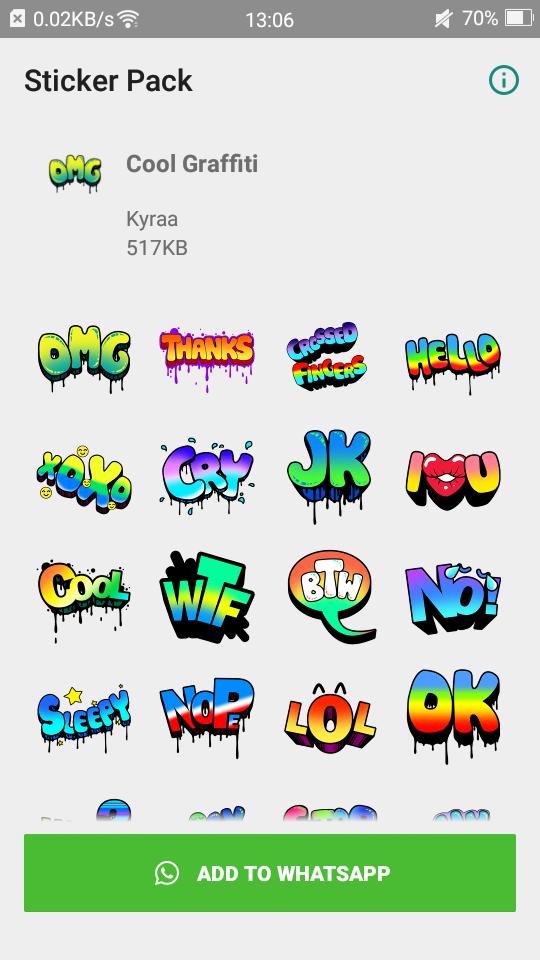 Cool Graffiti Stickers For Whatsapp(WAStickerApps) APK for Android Download