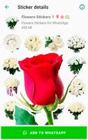 Adesivos flores para WhatsApp Cartaz