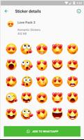 WASticker Love Emoji Stickers Poster