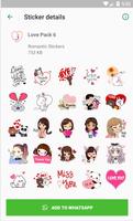 WASticker Love Emoji Stickers captura de pantalla 1