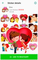 Stickers d'amour pour WhatsApp Affiche