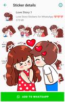 Adesivos de amor para WhatsApp imagem de tela 2