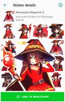 Konosuba Stickers captura de pantalla 3