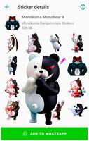 Monokuma Stickers Ekran Görüntüsü 1