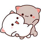 Mochi Cat Animated Stickers Zeichen