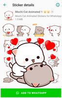 Mochi Cat Animated Stickers Plakat