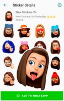 Stickers Emoji pour WhatsApp capture d'écran 1