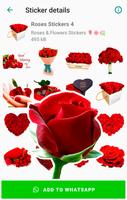 Rosen aufkleber für WhatsApp Plakat