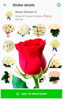 Rosas adesivos para WhatsApp Cartaz