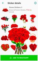 Roses Stickers تصوير الشاشة 2