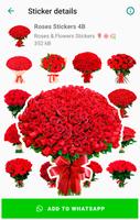 Rosas adesivos para WhatsApp imagem de tela 2