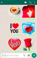 Romantiques Stickers d'amour Affiche