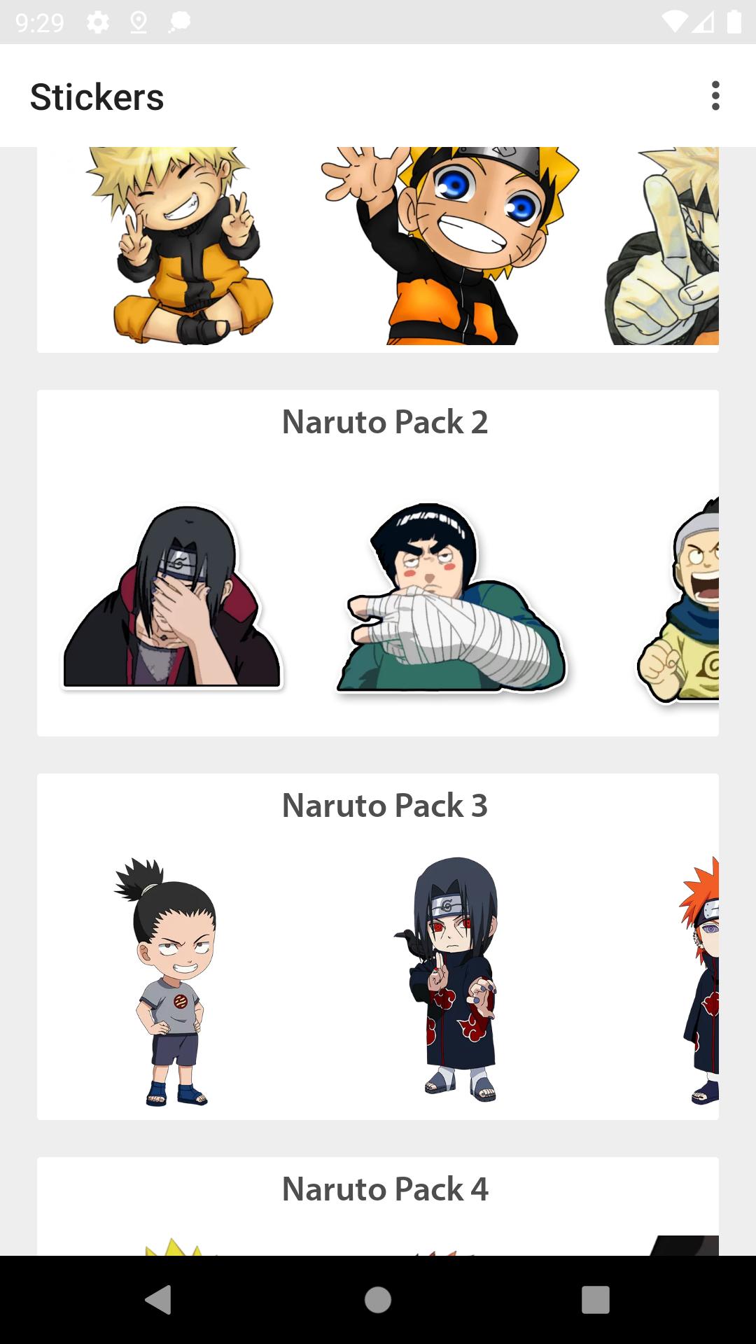 Android Naruto en WhatsApp  WastickerApps Anime  Stickers  