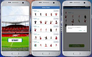 Gooners WAStickerApps Football poster