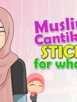 Sticker Muslimah Cantik - WAStickerApps screenshot 1