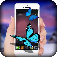 Butterfly on Screen :  Real 3D Butterfly in Screen
