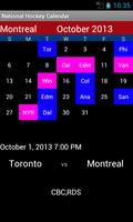 Poster National Hockey Calendar