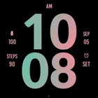 Big Pastel Watch Face ikona