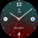 Green Red Analogue Watch Face APK