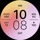 Romantic Flat Watch Face APK