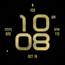 Stylish Gold Watch Face APK