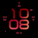 Stylish Maroon Watch Face APK