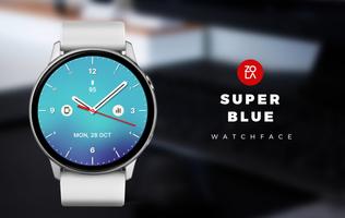 Super Blue Watch Face plakat